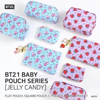預購 BABY BT21 🍬Jelly Candy Pouch系列 筆袋/化妝包/收納包/零錢包