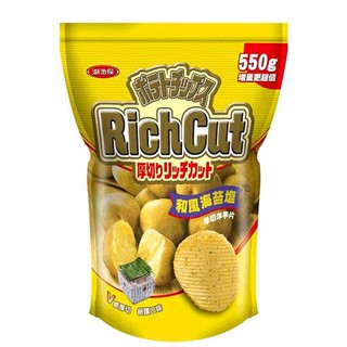湖池屋和風海苔鹽厚切洋芋片 550公克 D125733 [COSCO代購5]