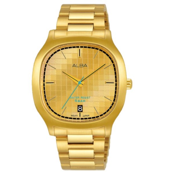 ALBA VJ42-X308Y(AS9L72X1) 時尚潮流米蘭帶腕錶/金色 37mm