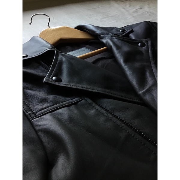 Allsaints ALLSAINTS all saints roso biker 皮衣外套 皮衣  羊皮 XXS號