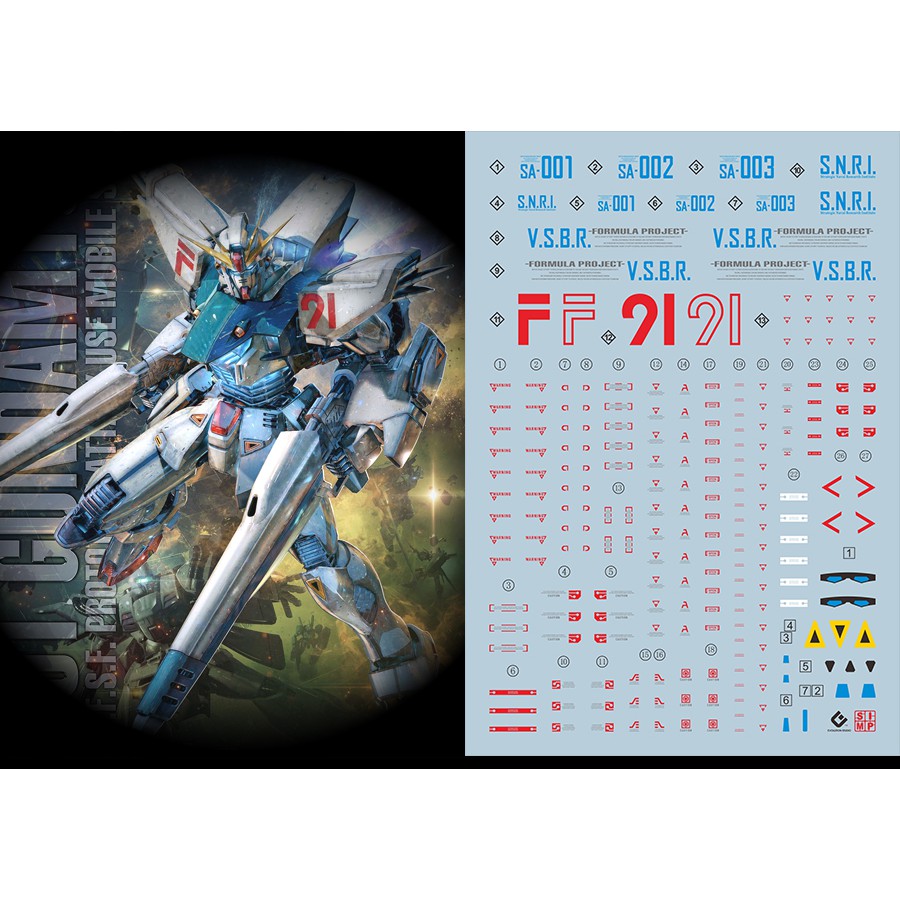 Evo水貼螢光高精度鋼彈f91 2 0 專用水貼螢光 蝦皮購物