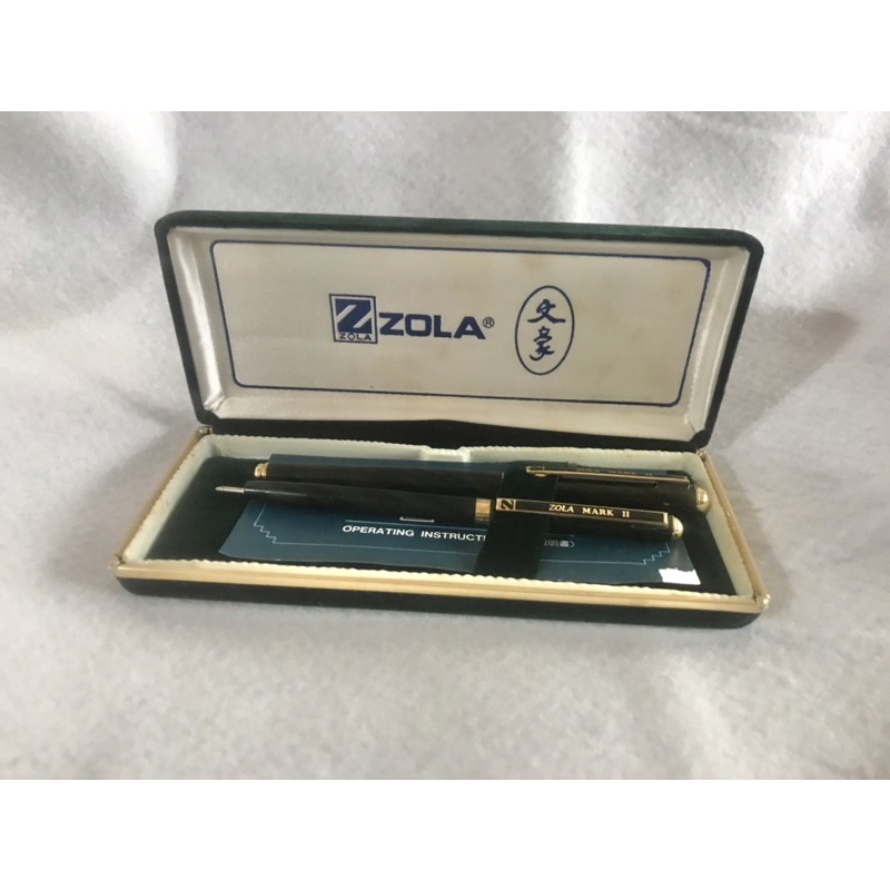 二手絕版瑕疵-ZOLA文豪原子筆 圓珠筆對筆無筆芯 附盒