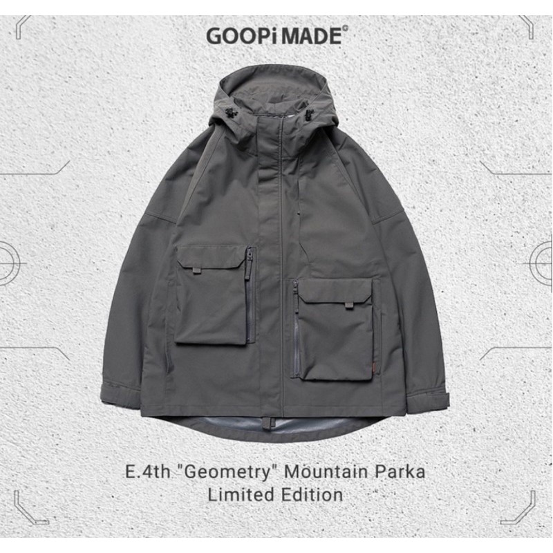 Goopi E.4th "Geometry" Mountain Parka - Gray 1號