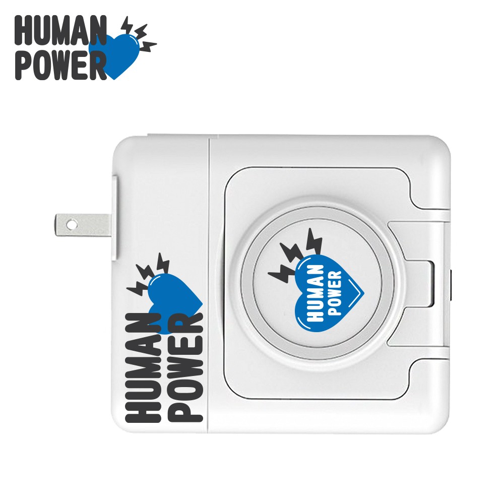 HUMAN POWER  10000mAh 白色 多功能萬用隨身充行動電源無線充電PD快充QC自帶線 現貨 廠商直送