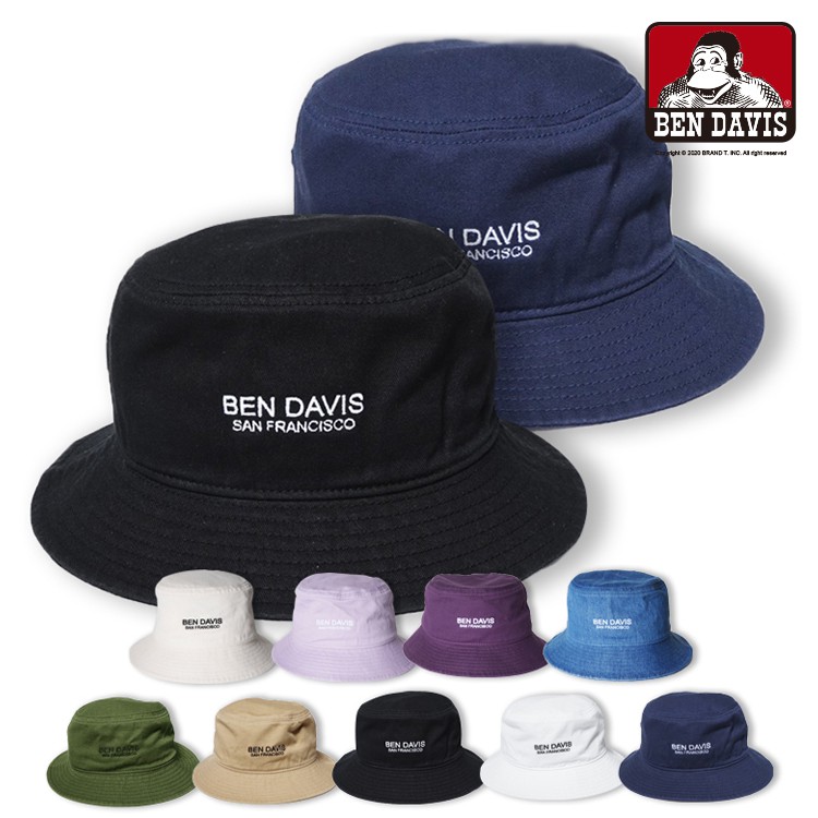 BEN DAVIS TWILL BUCKET HAT 刺繡 字體 LOGO 漁夫帽 帽子 9色