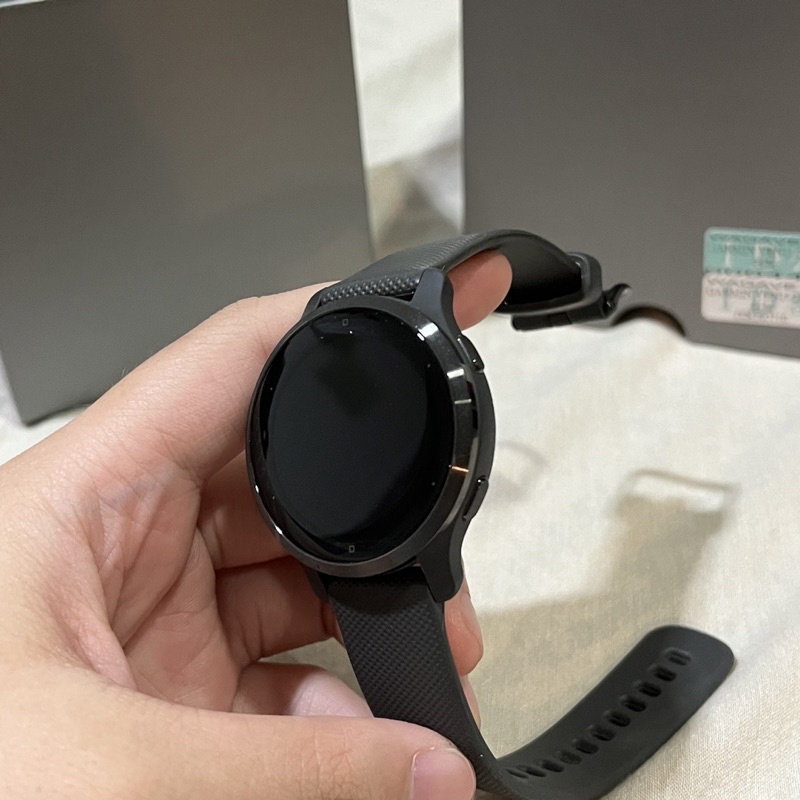 9成新 Garmin venu 2S AMOLED GPS 智慧腕錶 隕石灰