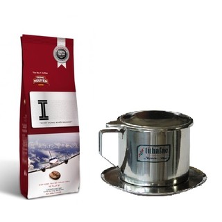 🔥【越南咖啡組合包】中原咖啡-文字Ｉ咖啡粉(2包)🔸保存期限2024/08/23🔸＋咖啡滴壺(1個)🔥