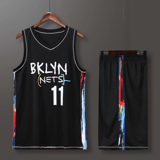 Nba 布魯克林籃網隊球衣套裝 11 凱里歐文球衣+短褲套裝籃球服