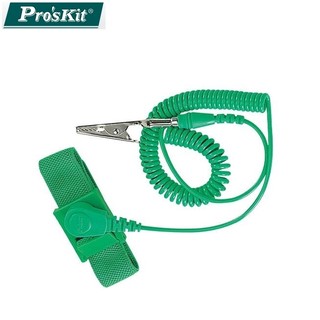 又敗家 台灣ProsKit寶工可調式壓扣鬆緊帶型防靜電手環8PK-611D接地線長3米;採導電紗編織抗靜電手脕帶手腕帶