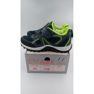 SMARF大男生款運動休閒鞋免帶式188（藍綠）