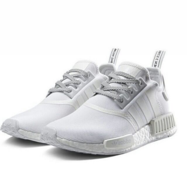 ADIDAS ORIGINAL NMD R1_全白_反光_3M反光鞋帶