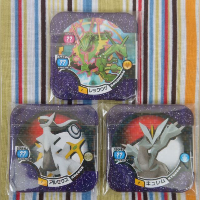 【三卡合購優惠⊙活動限定卡匣⊙美品】Pokemon Tretta 卡匣《閃紫p卡 冠軍級别 阿爾宙斯 酋雷姆 烈空座》