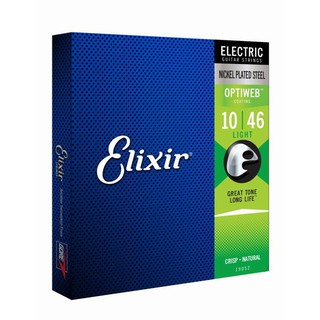 Elixir 頂級 Optiweb 19052 10-46 超薄防鏽鍍膜電吉他弦(自然聲音/手感) [唐尼樂器]