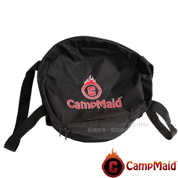 【美國 CampMaid】新款 12吋荷蘭鍋專用加厚防撞收納提袋/鑄鐵鍋工具袋/亦可收納8吋.10吋_60023