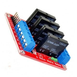 【飆機器人】4路固態繼電器(紅色)(相容Arduino)