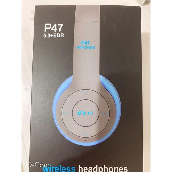 🎵P47 Wireless 耳罩式藍芽耳機🎧藍色💙全新✨