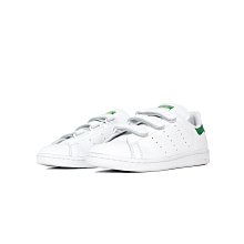 【紐約范特西】現貨 Adidas Stan Smith CF S75187 白綠 魔鬼氈 全白皮革 男/女鞋