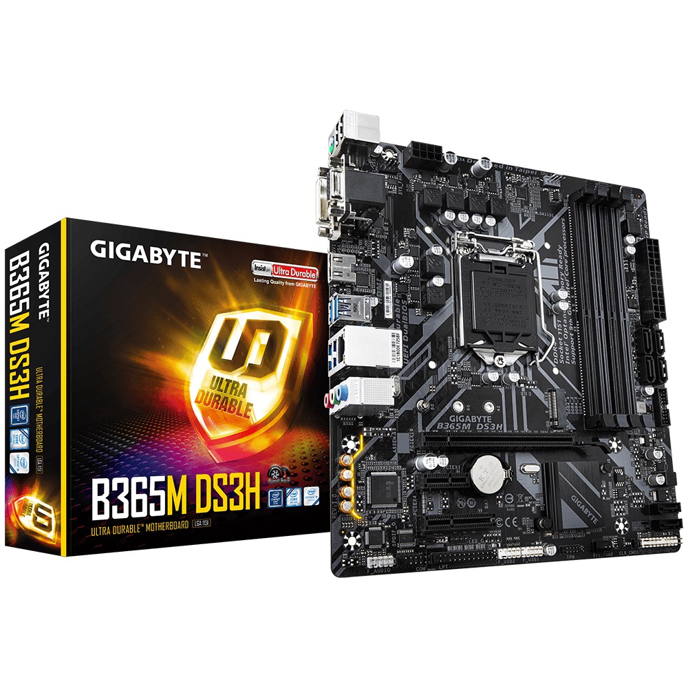 Gigabyte 技嘉 B365M DS3H M-ATX/1151腳位/主機板/註冊保四年