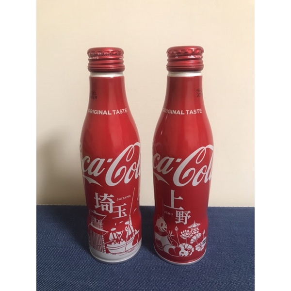 日本可口可樂城市主題250ml限量限地鋁瓶-埼玉+上野（共2瓶）