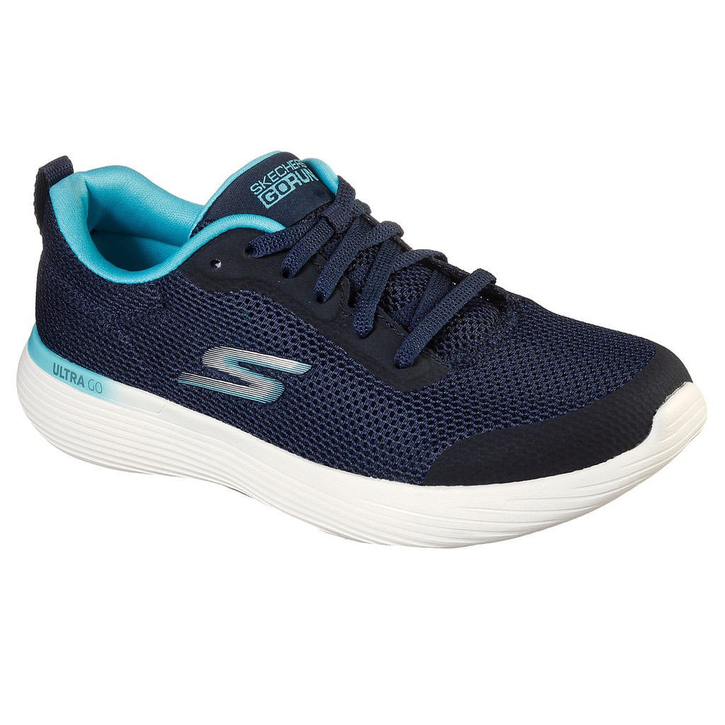 SKECHERS系列-GO RUN 400V2 女款深藍色網布慢跑鞋-NO.128000NVBL