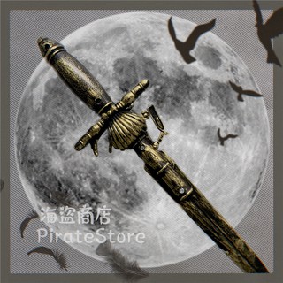 臺灣現貨 貓熊繽雰 詛咒之刃 騎士隨身短劍玩具盜賊蒸氣龐克私影拍攝Lolita暗歌德復古海盜匕首刺做舊JK古著古銅
