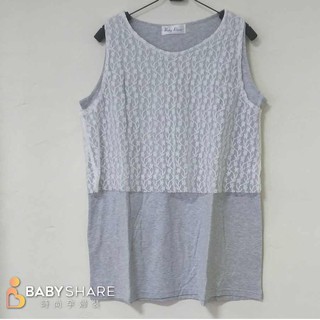 [滿額免運] 蕾絲哺乳背心 無袖 哺乳衣 BabyShare時尚孕婦裝 (111056)