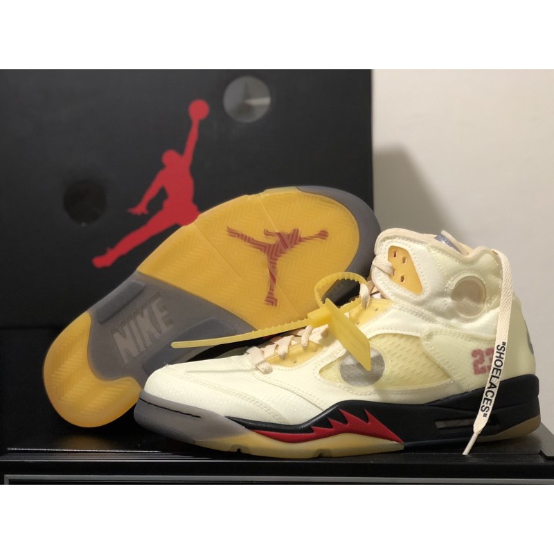 Jordan 5 X off white