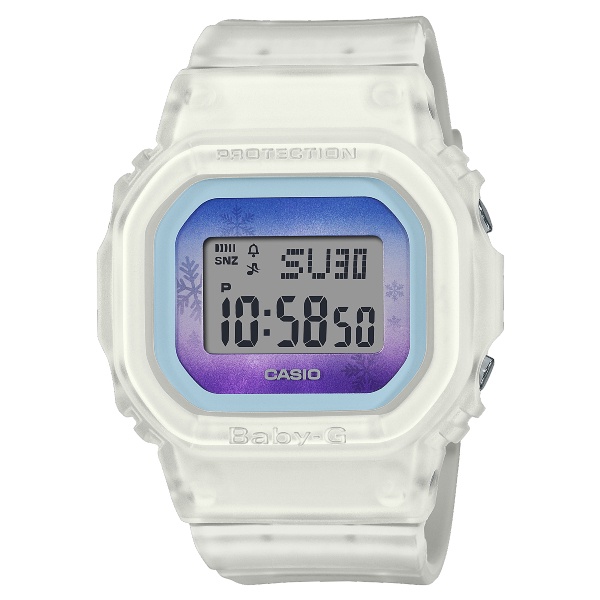 CASIO卡西歐Baby-G BGD-560WL-7冬季極光電子錶/白40mm