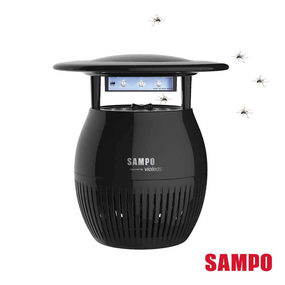 SAMPO聲寶 家用型吸入式光觸媒UV捕蚊燈-黑 ML-W031D-B