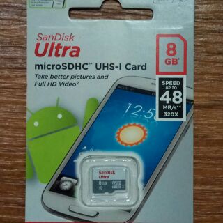 Sandisk Ultra 8GB Class10記憶卡 原廠終身保固