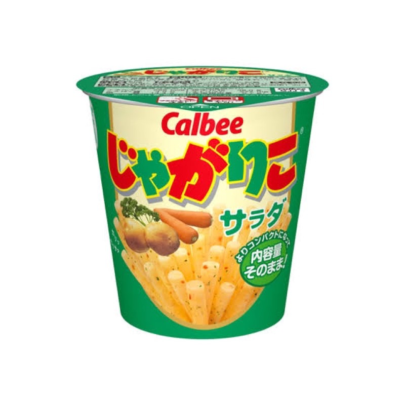 日本Calbee じゃがりこ 杯裝薯條 清爽蔬菜 60g