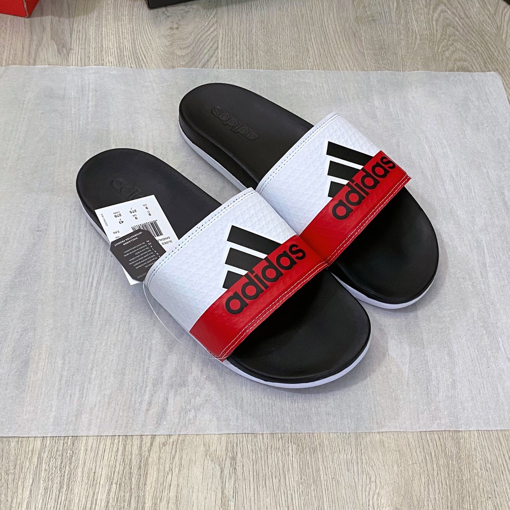 Adidas Mono Plus 軟底涼鞋 Cloudfoam Full Box - 紅白