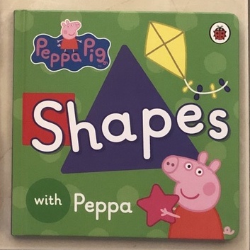 【二手 童書】佩佩豬 紙板書 pepper pig shapes ( 形狀認知 / 英文單字 / 繪本 )