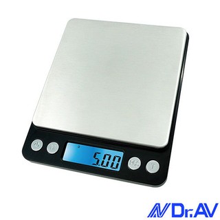 【Dr.AV】超微量大秤盤精準 電子秤 PT-595