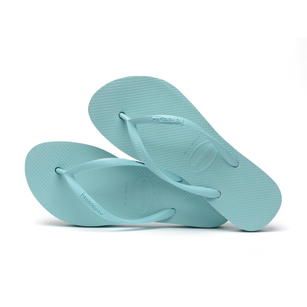 Havaianas Slim Flatform哈瓦仕 女生 水藍色 經典款 厚底2公分 拖鞋 4144537-1669W