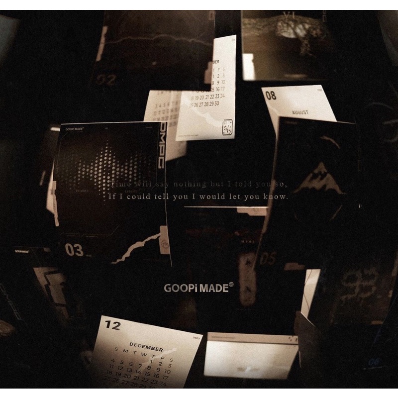 Goopi 2022 G-Prophecy Mix93 Featured Album Calendar 年曆