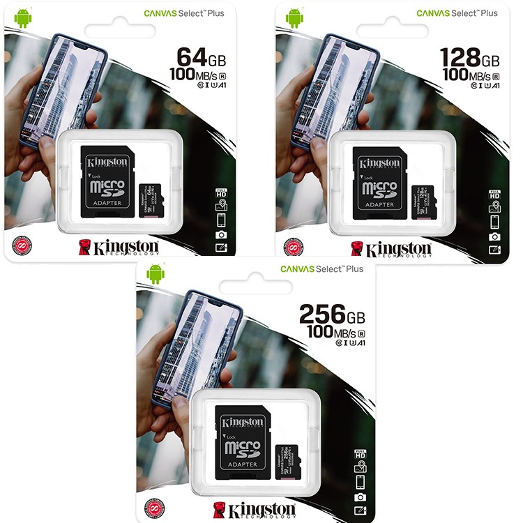 KINGSTON 64GB 64G 128G microSD 100MB/s Plus SD C10  手機記憶卡