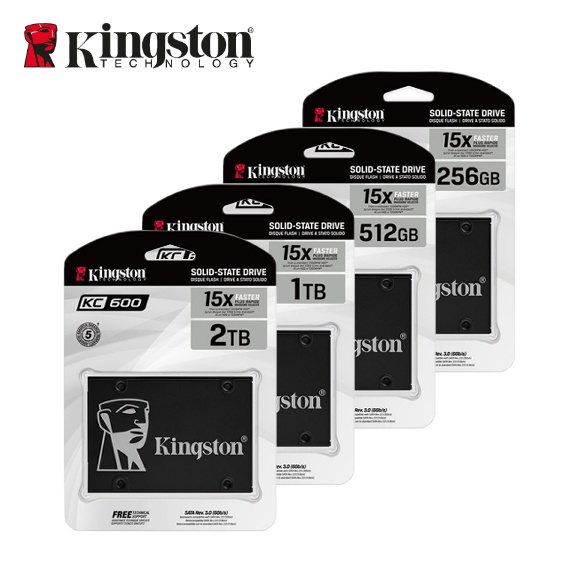 【台灣保固】金士頓 KC600 256G 512G 1TB 固態硬碟 2.5吋 SSD 讀取速度550MB/s