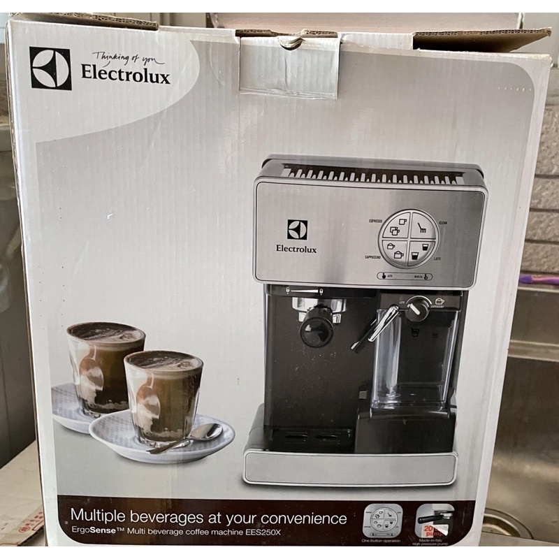 ELECTROLUX伊萊克斯義式咖啡機 EES250X 半自動雙鍋爐 Nespresso Philips Delongh