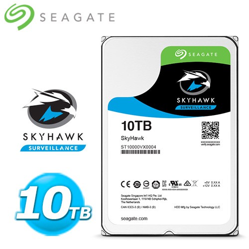 Seagate SkyHawk 監控鷹 10TB 3.5吋監控硬碟 ST10000VX0004