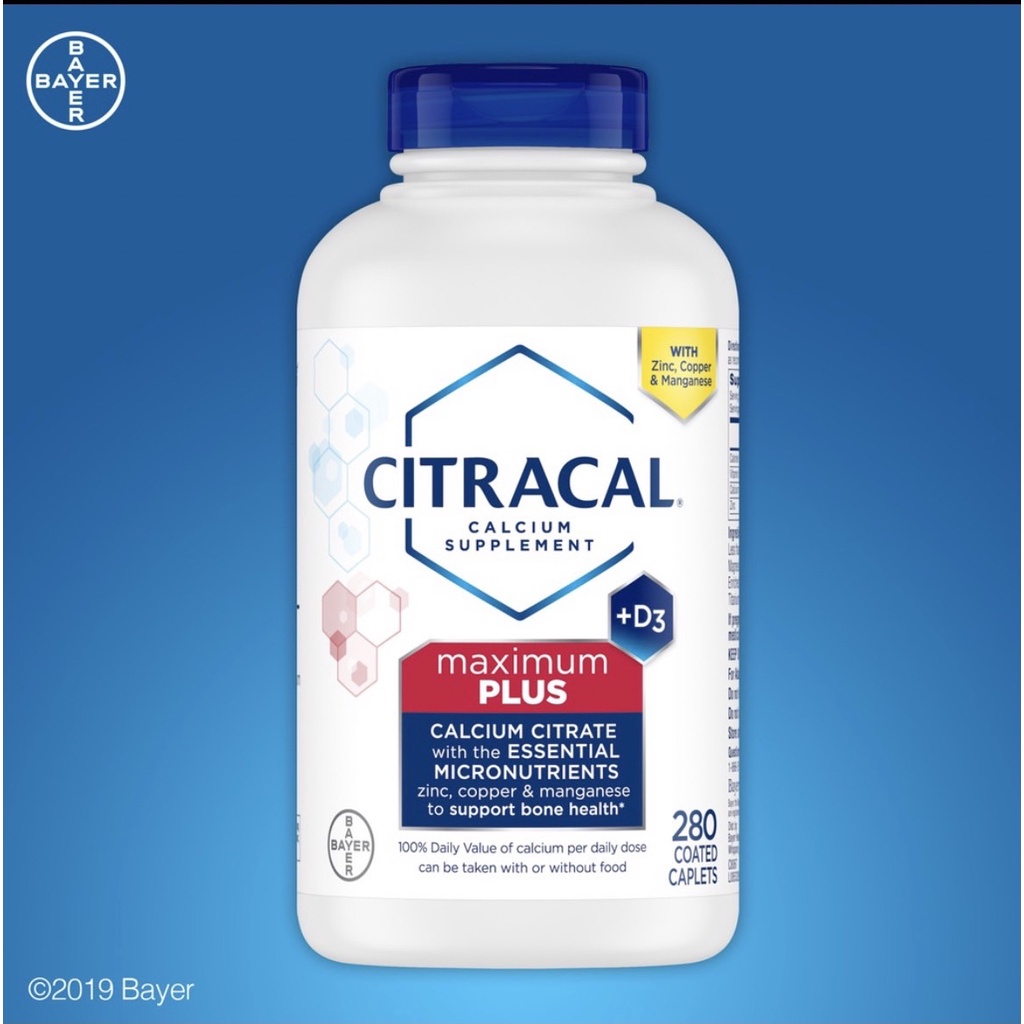 🇺🇸現貨💓(2025/12)拜耳檸檬酸鈣 Citracal Maximum Plus Calcium 280錠