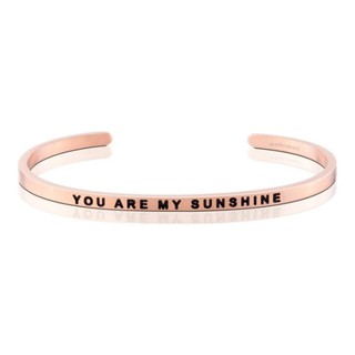 MANTRABAND You Are My Sunshine 你是暖陽 銀/金/玫瑰金手環
