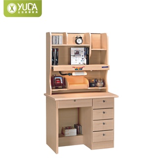 【YUDA】書桌 3.5尺(含上書架)兒童書桌 /學生書桌/辦公桌/電腦桌 J23S 557-5(北部免運)
