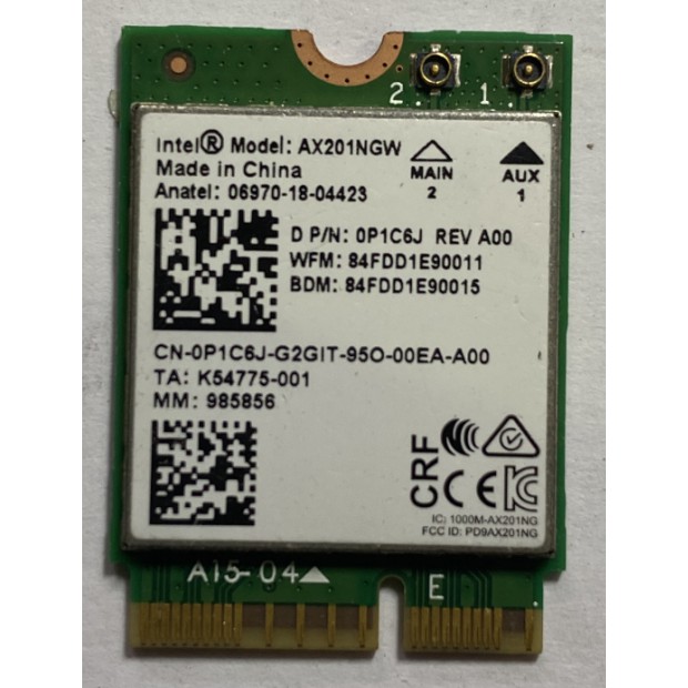 Intel Wi-Fi 6 AX201 Gig+ 2.4Ghz, 5Ghz (160Mhz) 藍芽版本 5.2 | 蝦皮購物