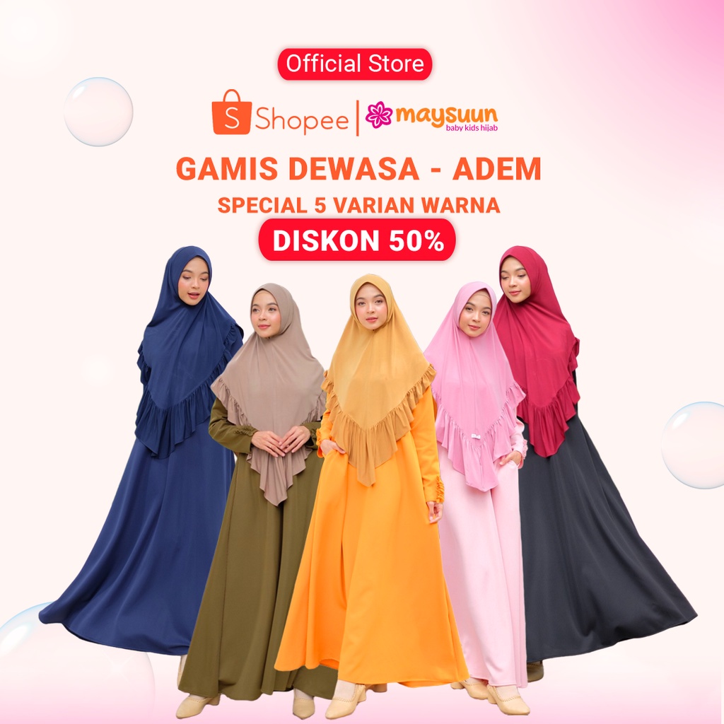 暢銷頭巾 gamis 成人酷女裝最新穆斯林服裝女裝時尚穆斯林女裝 gamis Lebaran 連衣裙 gamis 連衣裙