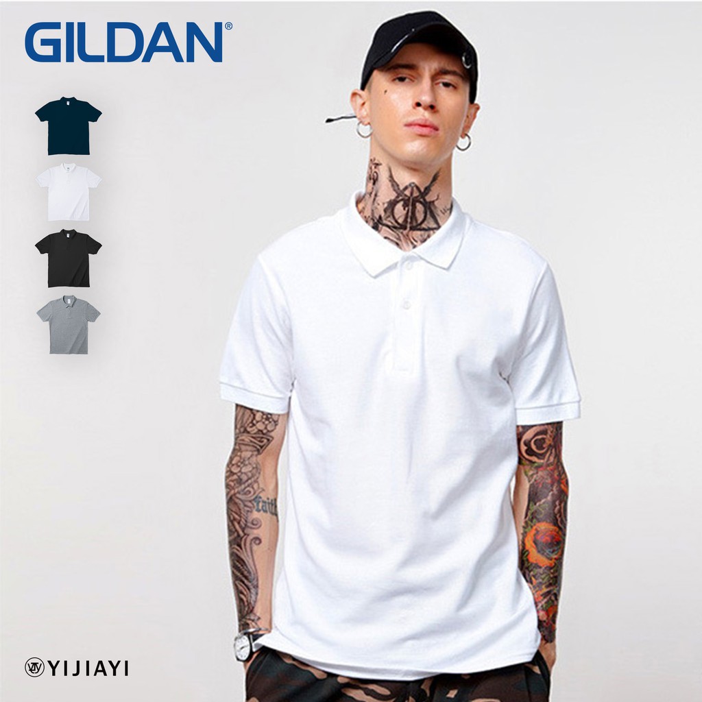 【Gildan】台灣正版公司貨 素面 防皺 POLO衫【G廠】(73800)