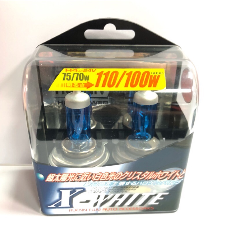 [晴天] 潤福 H4 24V 75/70W 超白光 汽車大燈