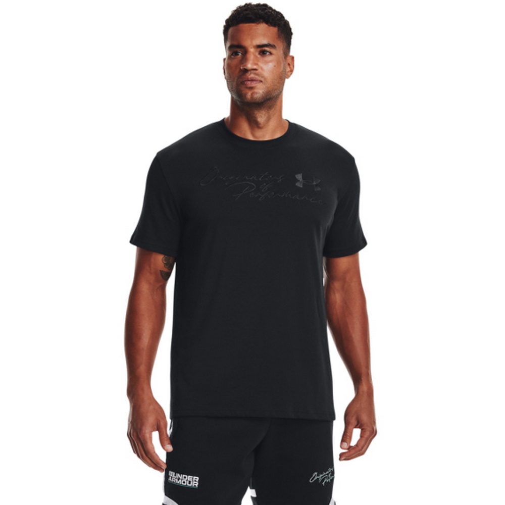 Under Armour 短袖上衣 運動上衣 Training Graphics 男 1370532-001 黑色