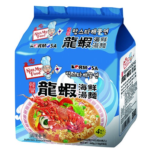 KORMOSA龍蝦海鮮湯麵(包)110g克 x 4【家樂福】