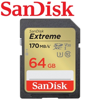 【公司貨】含稅 SanDisk 64GB 64G Extreme SD SDXC UHS-I U3 V30 記憶卡